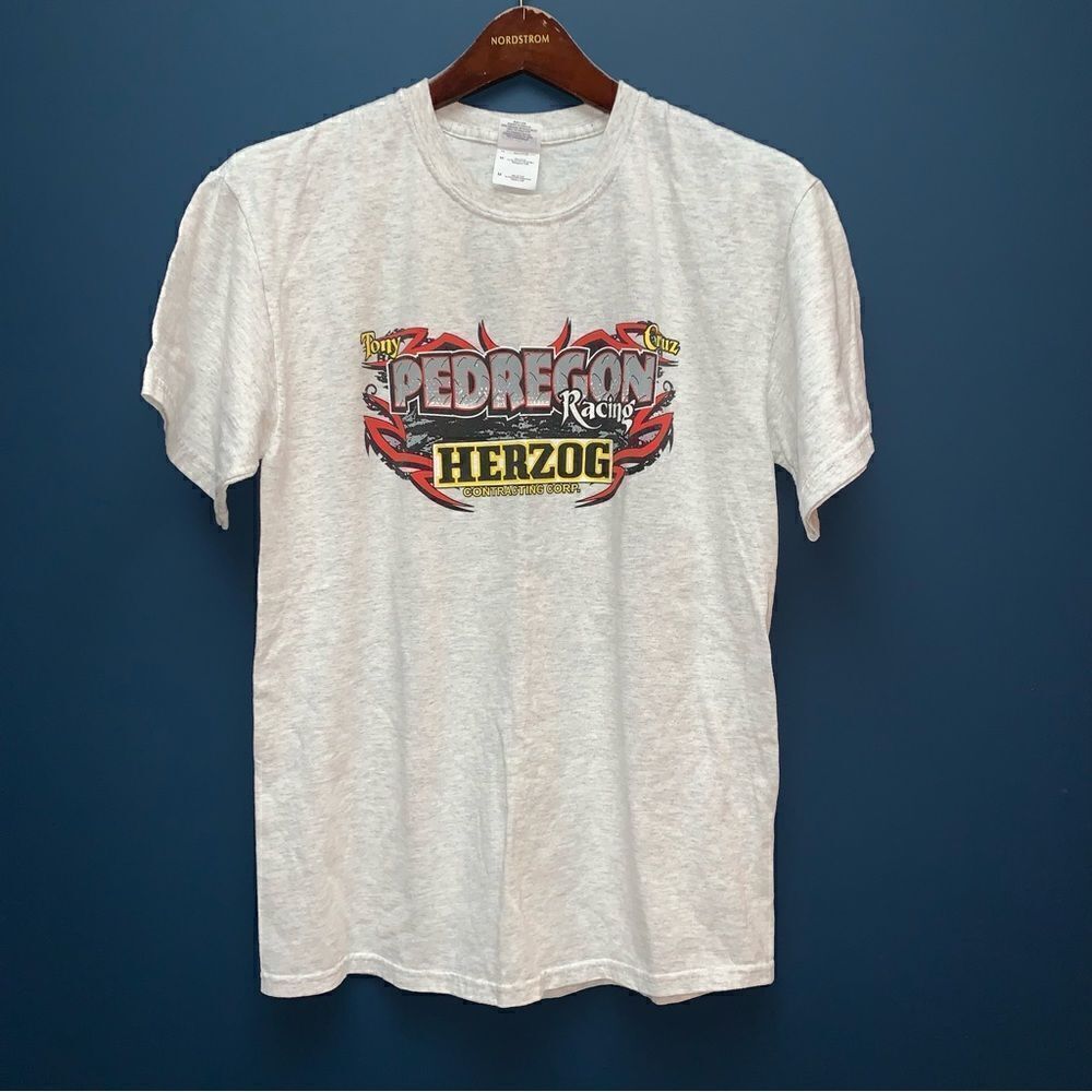 Tony Pedregon Racing Signed Tshirt Medium
